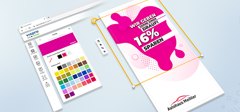 Online gestalten mit Designtool