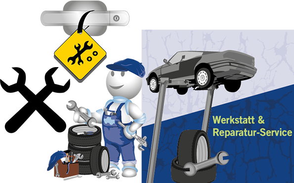 Autowerkstatt Cliparts