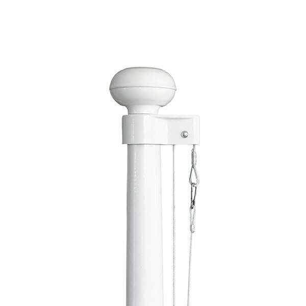Fahnenmast aus Aluminium, elliptisch