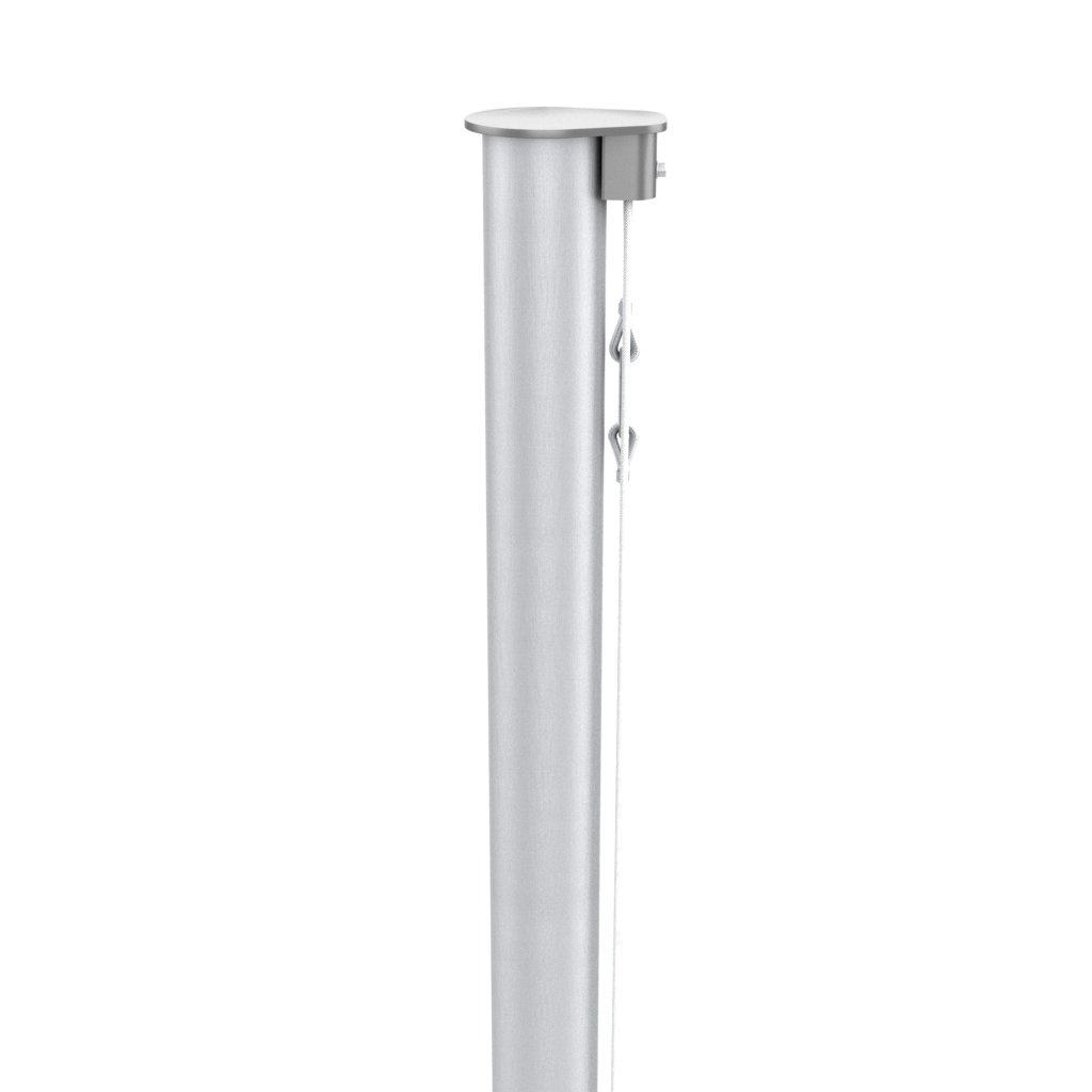 Fahnenmast aus Aluminium, konisch