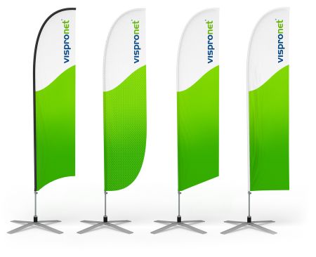 Beachflag konkav, konvex, schraeg und gerade