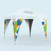 Eckbanner, gebogen, mit Druck Eckbanner, gebogen, mit Druck