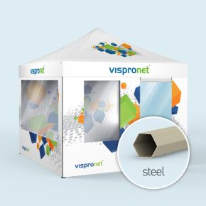 Faltzelt & Faltpavillon Basic, mit Druck