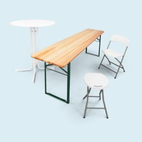 Tische, Bänke, Stühle & Hocker