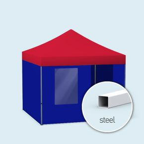 Faltzelt & Faltpavillon Eco (einfarbig, unbedruckt)