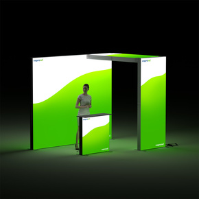 Lightbox Messewand flex - Module für den Messestand