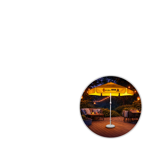 Universal LED Beleuchtungsset - optimale Beleuchtung für Faltzelte, Sonnenschirme, Marktstände, Gastronomie und Promotion