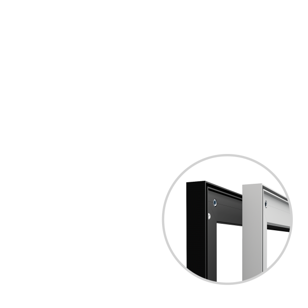 Wandrahmen Q-Frame® im Querformat, Profil 25 mm