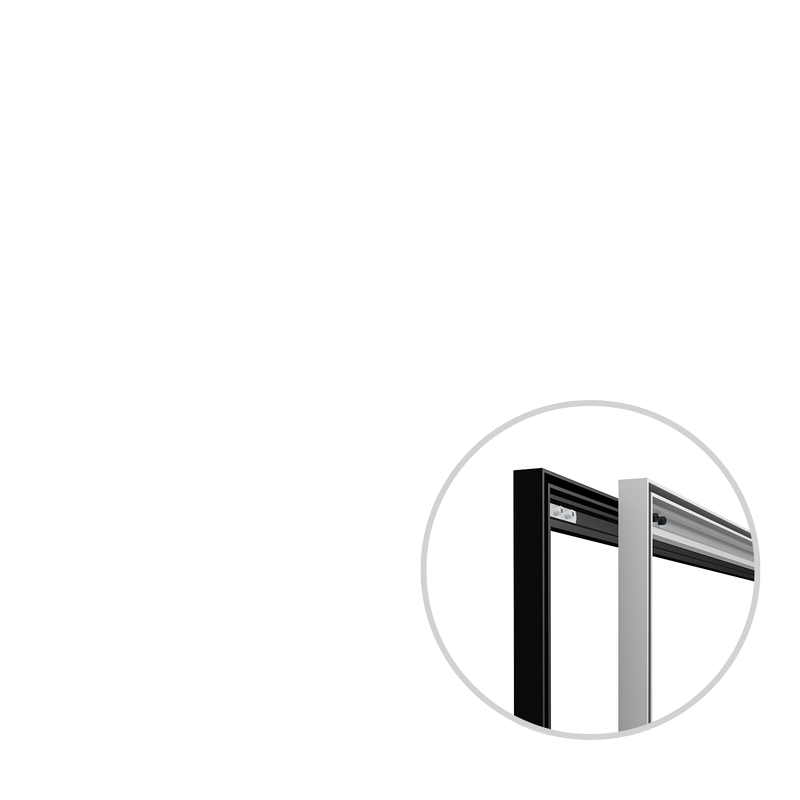 Wandrahmen Q-Frame® im Querformat, Profil 15 mm