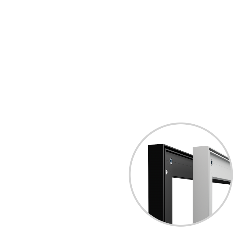 Wandrahmen Q-Frame® im Querformat, Profil 25 mm