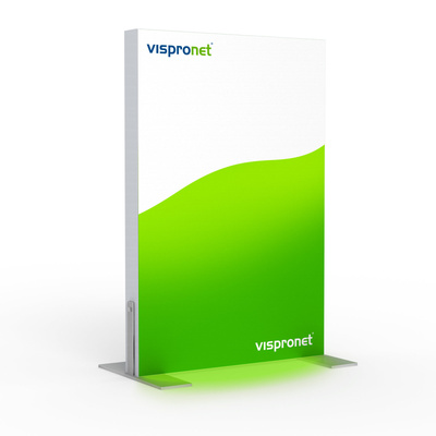 Display Wand Q-Frame&reg; LED - im Hochformat, Profil 120 mm