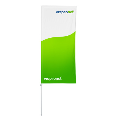 Hissfahne mit Fahnenstange Economy