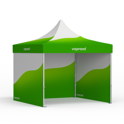Faltzelt 3 x 3 m, mit Druck 