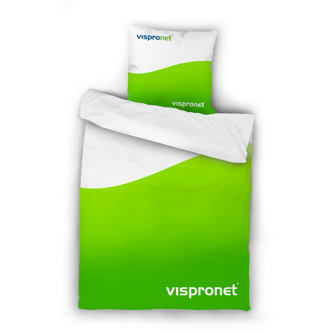 Fotobettwäsche, Vorderseite mit eigenem Motiv bedruckt