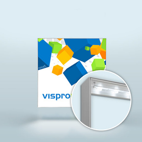 Leuchtkasten Q-Frame&reg; LED - quadratisch, Profil 120 mm