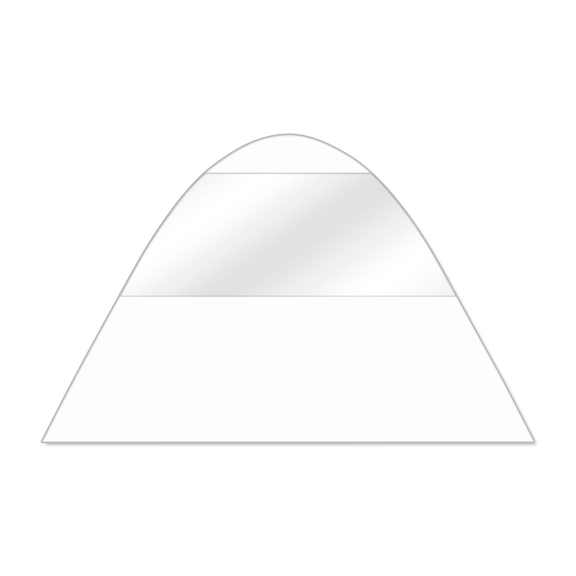 Wand Sternzelt mit Panoramafenster, weiß