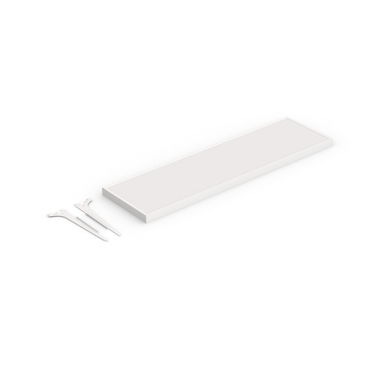 Lieferumfang: Prospektablage 85 cm / Schlitzprofil