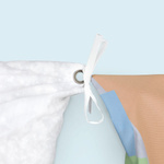 Sitzsack eckig, Befestigung Inlett an der Innenseite des Druckteils