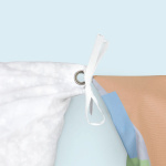 Sitzsack eckig, Befestigung Inlett an der Innenseite des Druckteils