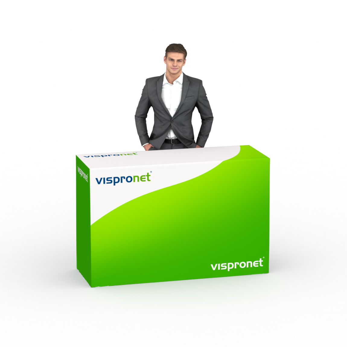 Falttisch Aluminium mit Husse - Seitenkanten geschlossen, Falttisch: 150x55 cm 