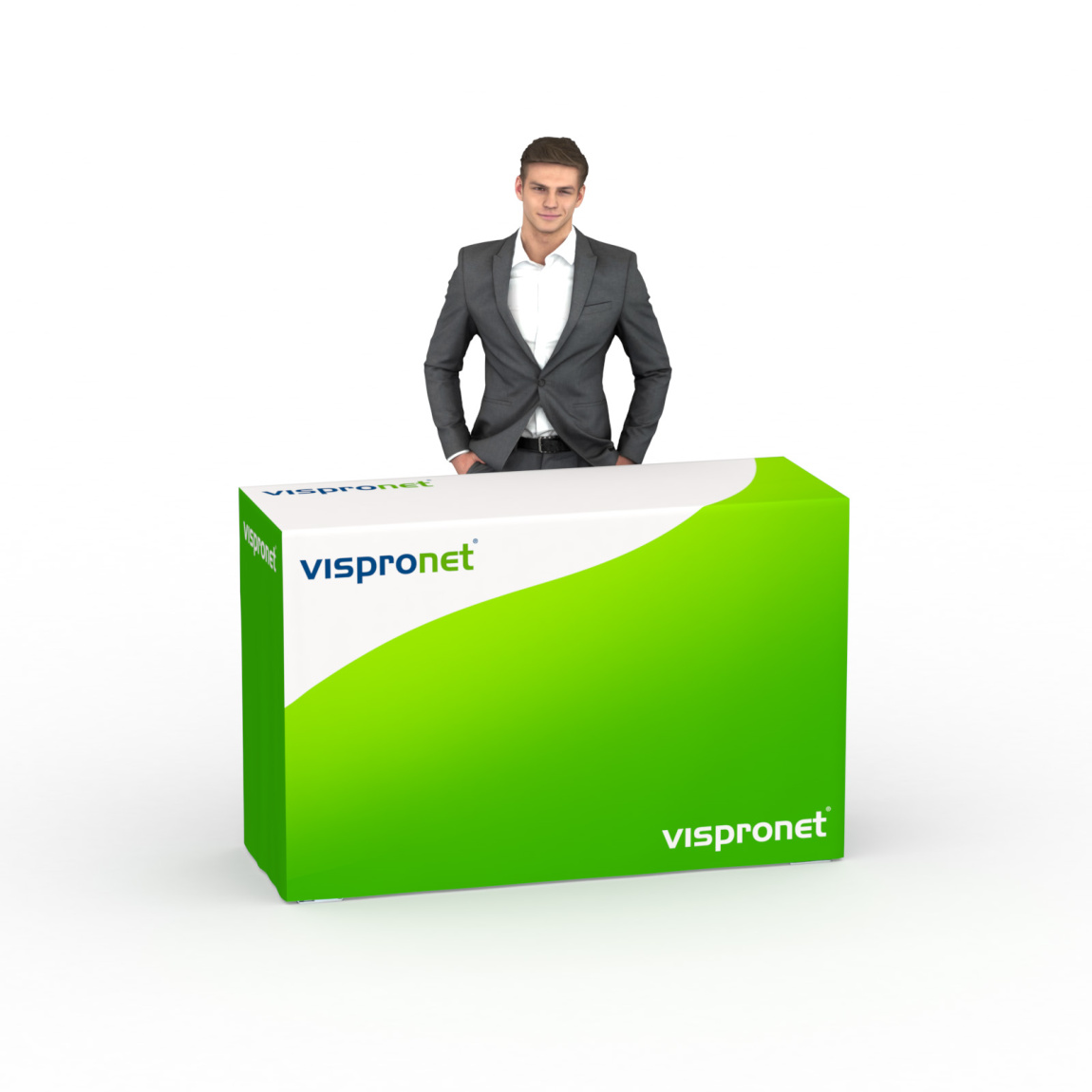 Falttisch Aluminium mit Husse, Rückseite kurz, Falttisch: 150x55 cm  