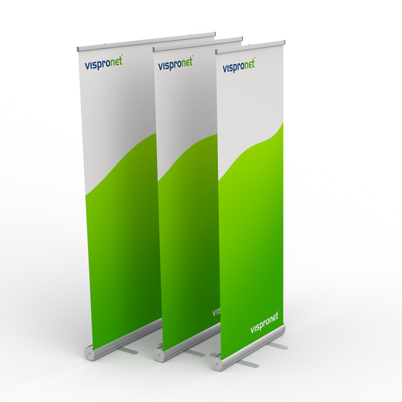 Roll Up Basic - Größenübersicht: Breite 80 cm, 100 cm, 150 cm