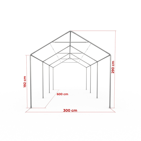 Maße Partyzelt Select 3x6