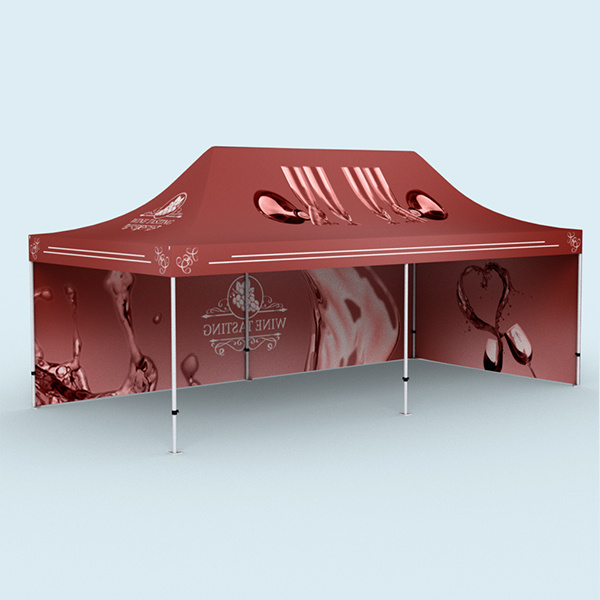 Faltzelt Premium: vollflächig, im Digitaldruck bedruckbar