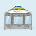 Faltzelt inkl. 3 Wänden mit Panoramafester
