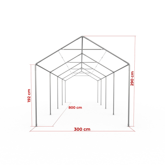 Maße Partyzelt Select 3x8