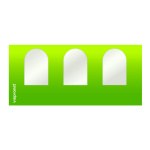 Wand mit Rundfenstern, Wandbreite 4,5 m