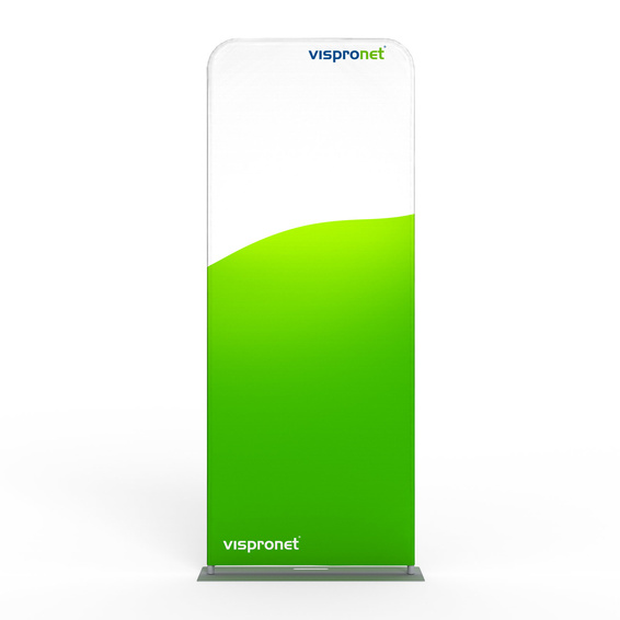 Tube Display m. Husse, Breite 92 cm, viel Platz für Werbebotschaften