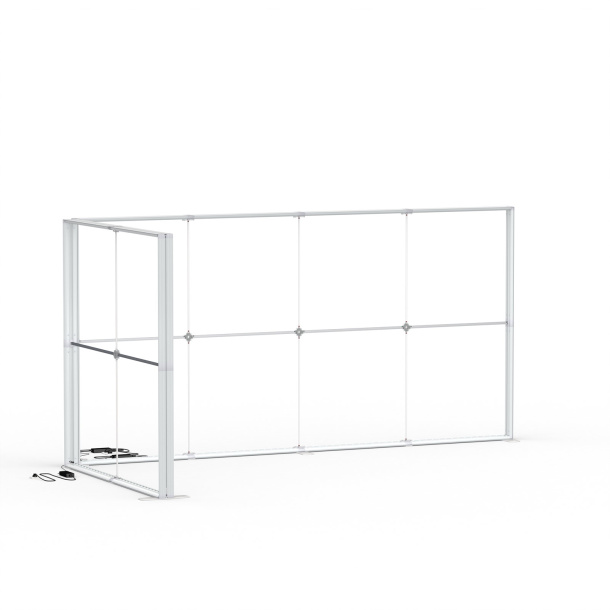 Eck-Modul, Systembreite: 200 cm x 400 cm