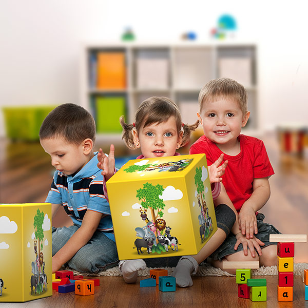 Sitzwürfel als tolle Geschenkidee für Kinder