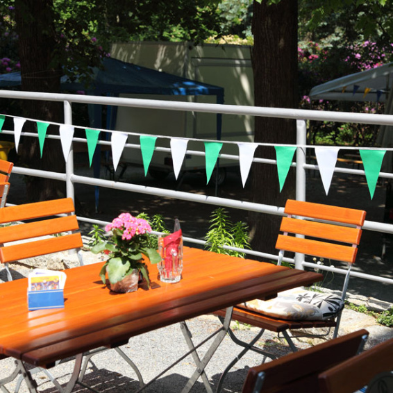 Wimpelkette, grün-weiß