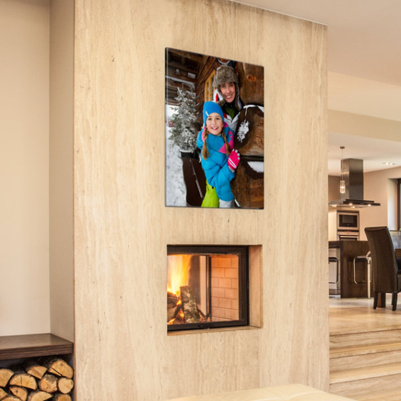 Familienfoto gedruckt als Poster auf Foto-Leinwand