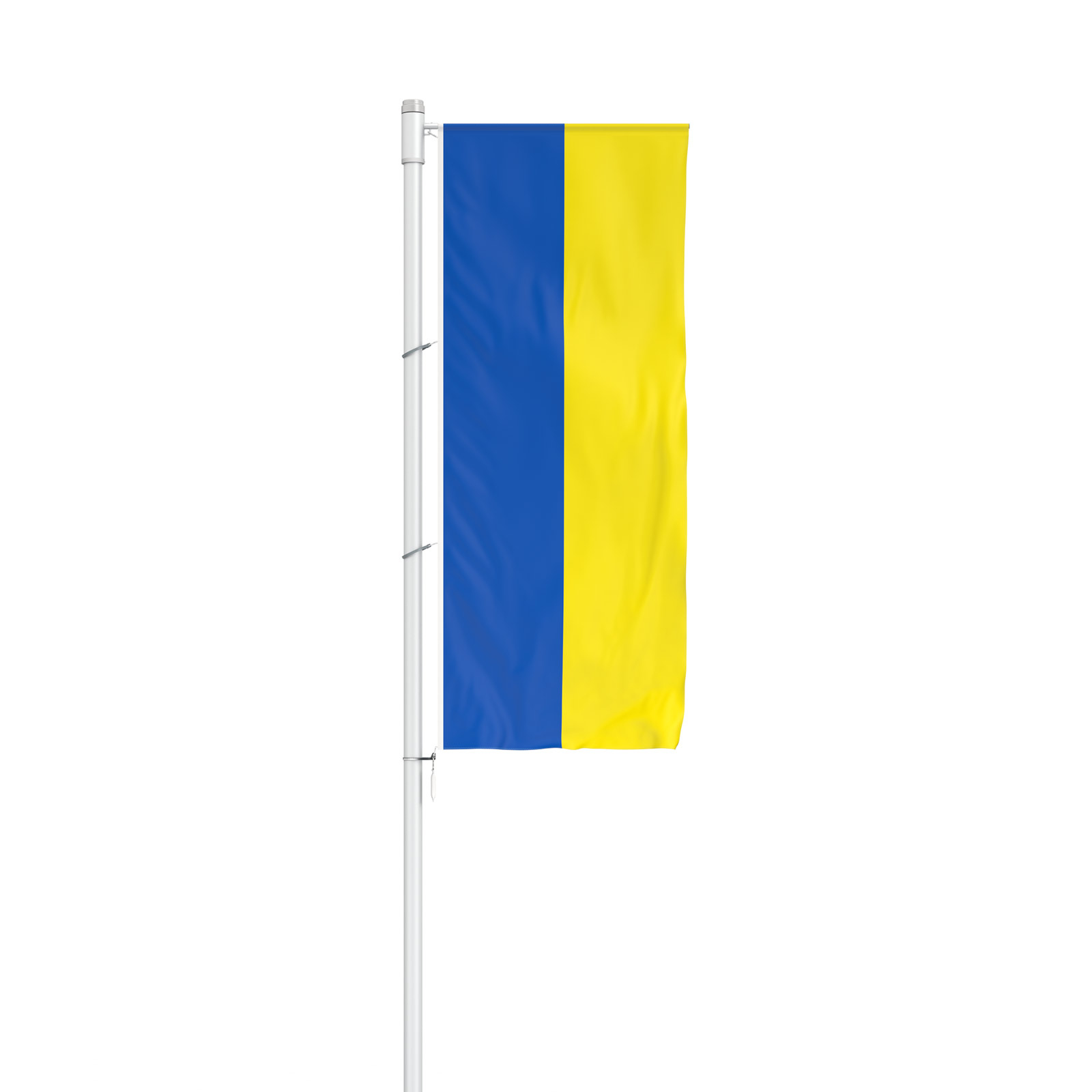 Nationalfahnen: Fahne im Hochformat für Ausleger, Ukraine
