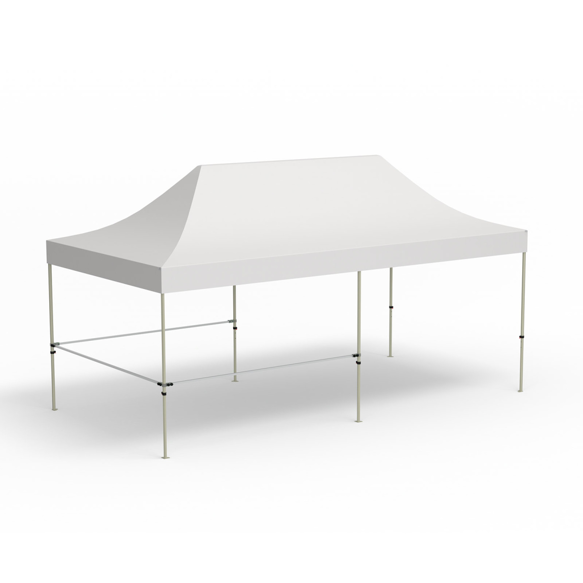 3 Querstangen für halbhohe Wände inkl. Halter, Eckvariante (3 m|3 m|3 m)