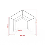 Maße Partyzelt Basic 3x6
