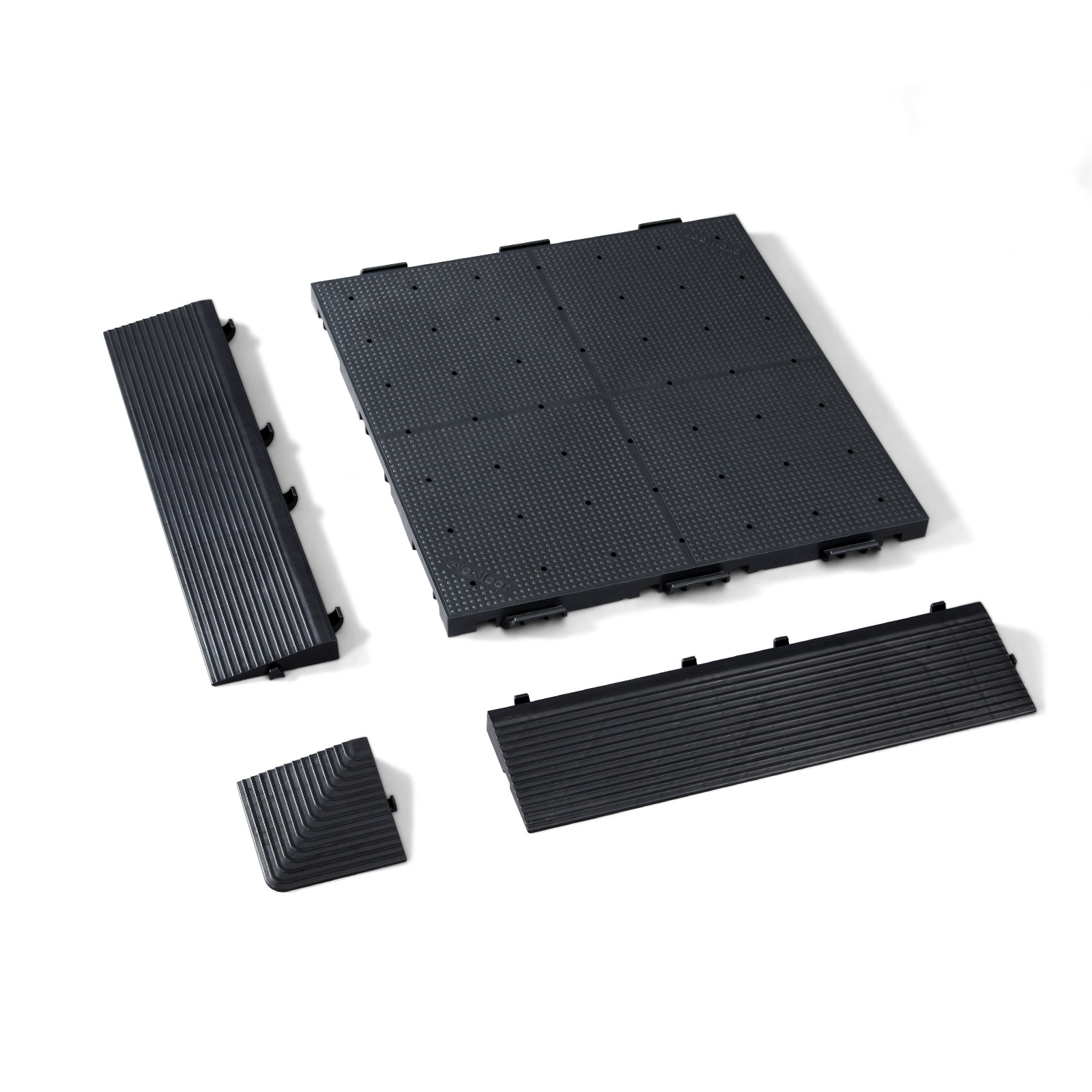 Bodenplatten-Set bestehend aus 54 Bodenplatten, 30 Rampen, 4 Ecken