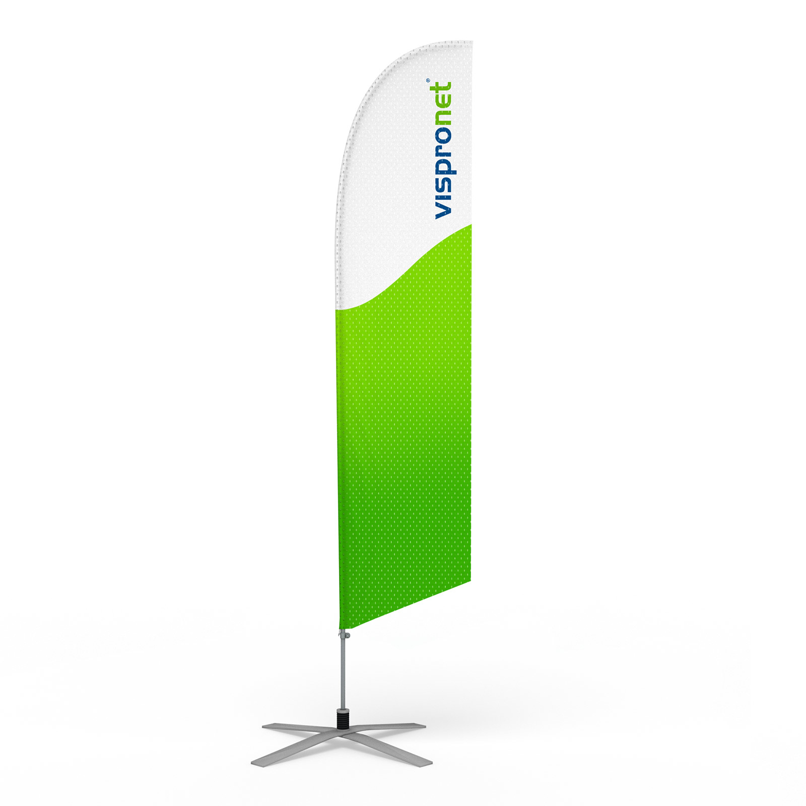 Bowflag® inkl. Kreuzfuß ø 100 cm/17 kg mit Rotator und Feder