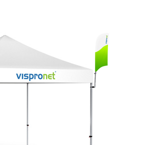 Bowflag® Basic mit konkaver Unterkante, mit Druck