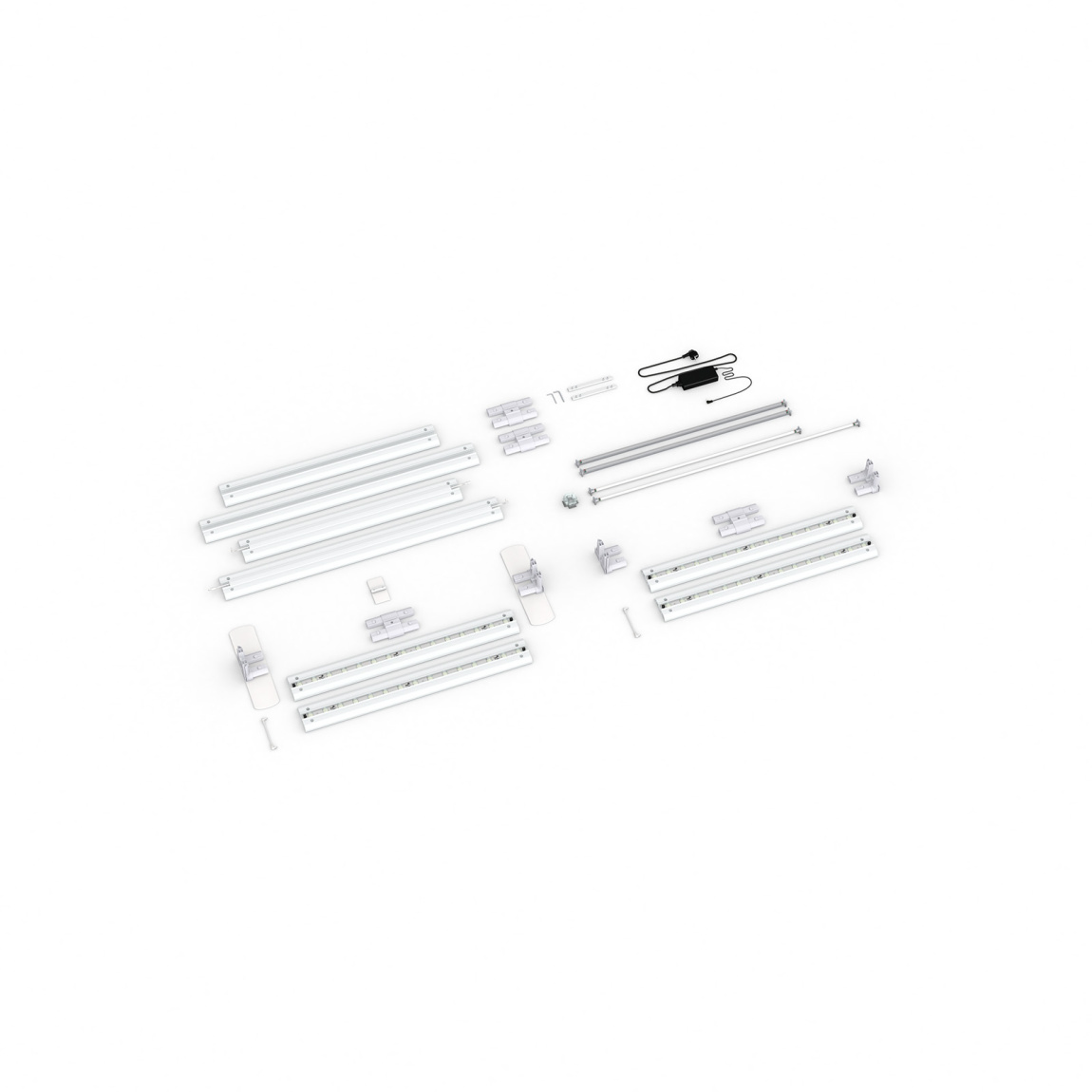 Lieferumfang: freistehende Variante, Systembreite 200cm, Systemhöhe 225cm