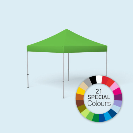 Faltpavillon Select, 3 x 3 m, gedruckt in Sonderfarben, Farbbeispiel grün