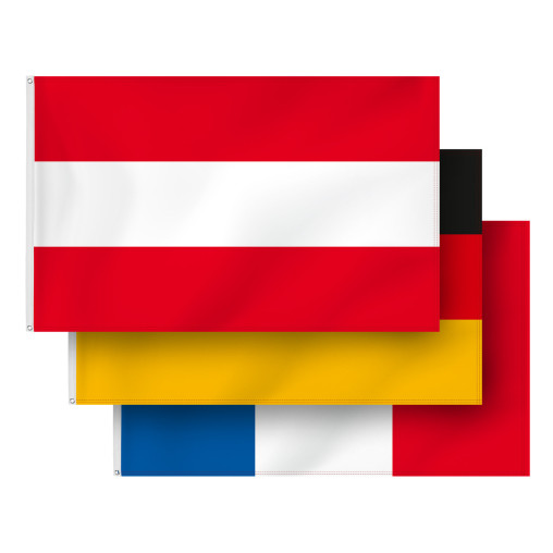 Nationalfahnen: Fahnen im Querformat, Österreich Standard