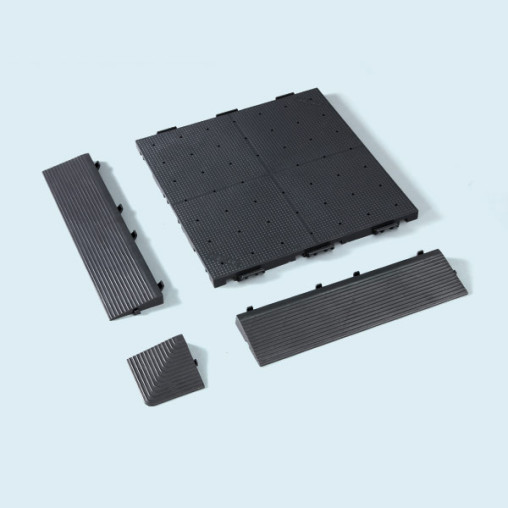 Bodenplatten-Set bestehend aus 54 Bodenplatten, 30 Rampen, 4 Ecken