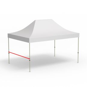 Querstange für halbhohe Wand, Länge 3 m