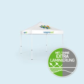 Faltpavillon Eco 3 x 3 m, mit Druck, ohne Wände