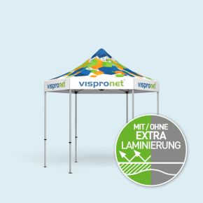 Faltpavillon Select Hexagon 3 m, mit Druck