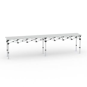 Falttisch Aluminium, 380 x 55 cm